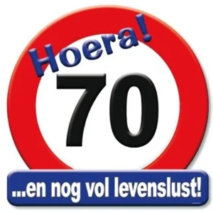 Huldebord - 70 Jaar