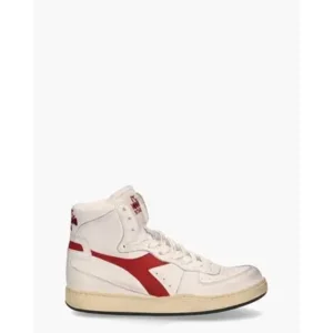 Diadora Heritage Mi Basket Used Wit/Rood Damessneakers