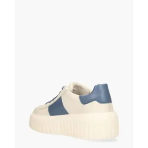 Hogan H-Stripes Beige/Blauw Damessneakers