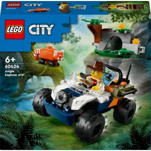 LEGO® 60424 City Jungleonderzoekers: rode panda-missie met terreinwagen