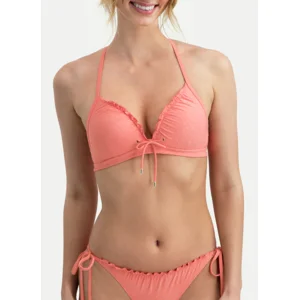 Cyell Warm Wishes triangel bikini in koraalroze