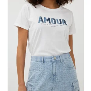 Esqualo T-shirt: off White, amour ( ESQ.298 )