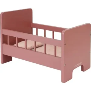 Bed - Poppenbed - Roze - 43x27,5cm - Incl. textiel