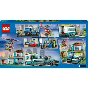 LEGO® 60371 City Hoofdkwartier van hulpdienstvoertuigen