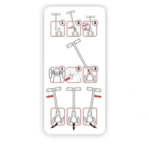 Skids Control scooter step blue