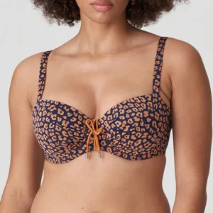 Prima Donna Swim Punta Rata voorgevormde bikini in blauw en koper