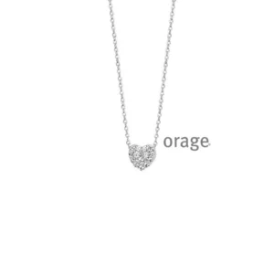 Orage ketting met hartje V1106