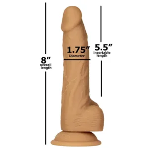 Naked Addiction Dual Density Dildo Met Zuignap 20 cm