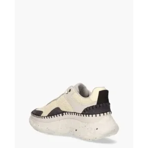 Nubikk Ross Riviera Off-White/Zwart Damessneakers