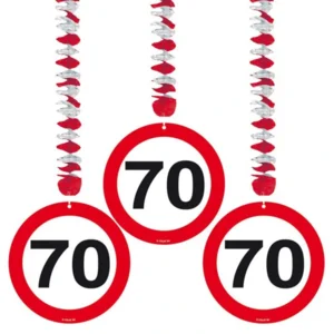 Hangdecoratie - 70 Jaar - 3st.