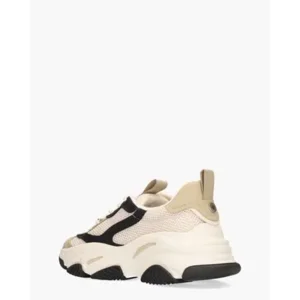 Steve Madden Possession-E Off-White/Zwart/Bruin Damessneakers