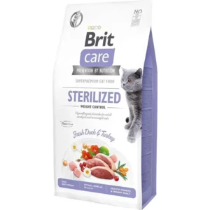 Brit Care Cat Grainfree Adult Sterilized Weight Control Fresh Duck & Turkey 7 kg - Kat