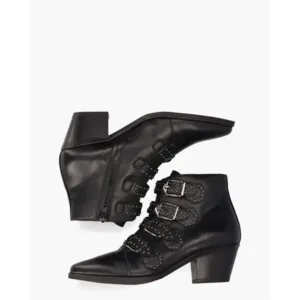 Pertini 12368 Zwart Dames Enkelboots