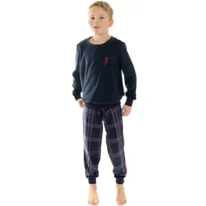 Pastunette Pyjama jongens: Fleece, Blauw ( PAS.55 )