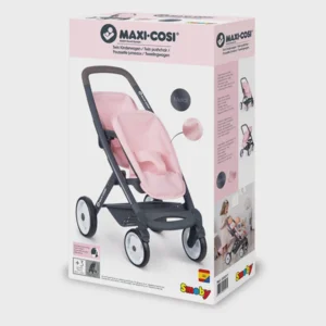 Smoby Maxi-Cosi Poppenwagen voor 2 Poppen - Roze