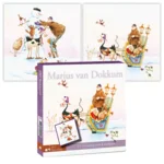 Kaarten - Kerst - Marius van Dokkum - Sneeuwpop & arreslee - 10st.