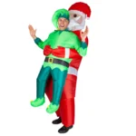 Carry Me® opblaasbaar kostuum Kerstman - Carry me kostuum elf/kerstman