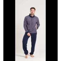 Gary Heren pyjama / home wear: Punto Milano, blauw ( GARY.107 )