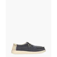 Hey Dude Wally Coastline Jute Blauw Heren Veterschoenen