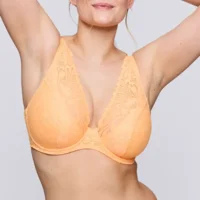 Prima Donna Twist Rupi voorgevormde plunge bh in neon oranje