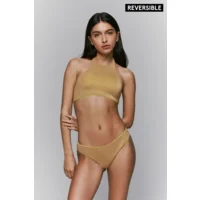 Sarda Denes reversible bikini in neon gold