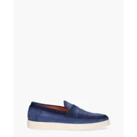 Santoni 18087 Blauw Herenloafers