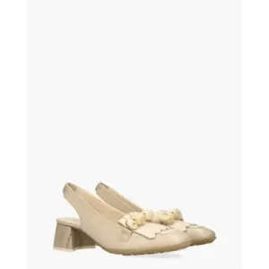 Hispanitas HV253945 Beige Dames Slingbackloafers