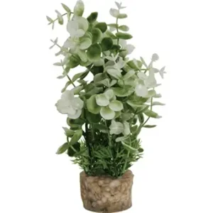 Zolux ornament plastic plant op stenen puntig assorti 20x10x10 cm