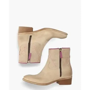 Zoe Italy Cefalu 03 Beige Dames Enkelboots