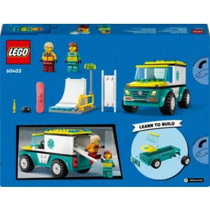 LEGO® 60403 City Ambulance en snowboarder