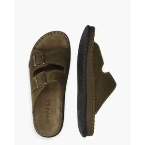 Cypres Thomas Khaki Herenslippers