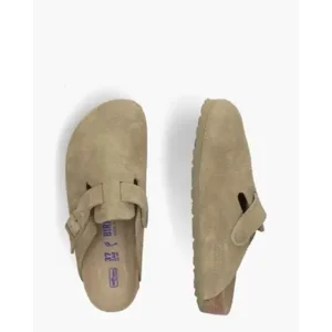 Birkenstock Boston Groen Herenslippers