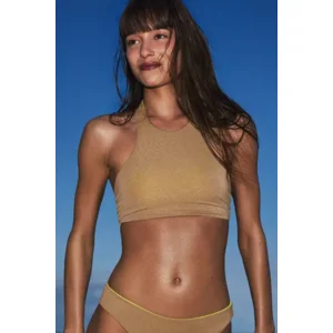 Sarda Denes reversible bikini in neon gold