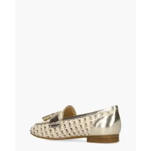 Di Lauro Weslia Beige/Goud Damesloafers