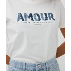 Esqualo T-shirt: off White, amour ( ESQ.298 )