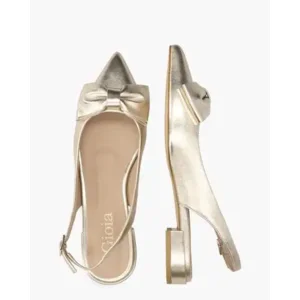 Gioia Walijne Goud Dames Slingbackpumps