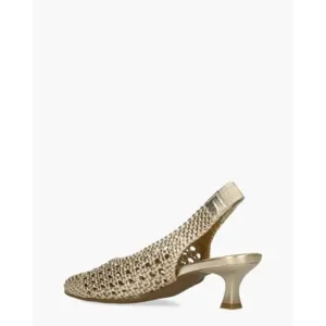 Di Lauro Wady Goud Dames Slingbackpumps