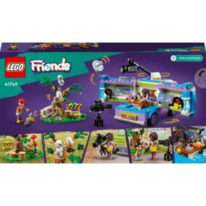 LEGO Friends - Nieuwsbusje Dieren Redden Speelgoed voor 6+ Jaar Oude Kinderen - 41749