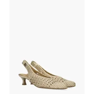 Di Lauro Wady Goud Dames Slingbackpumps