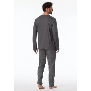 Schiesser – Fine Interlock – Pyjama – 182027 – Anthracite