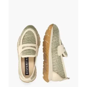 Hispanitas RHV254043 Groen/Beige Damesloafers