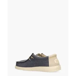 Hey Dude Wally Coastline Jute Blauw Heren Veterschoenen