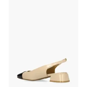 Di Lauro Wendelien Beige/Zwart Dames Slingbackloafers