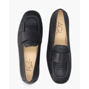 AGL D834054 Donkerblauw Damesloafer