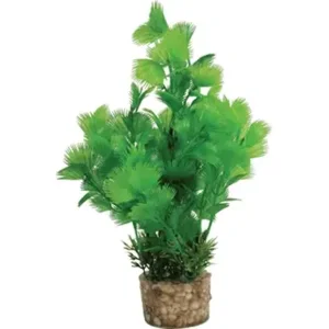 Zolux ornament plastic plant op stenen puntig assorti 20x10x10 cm