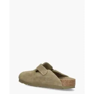 Birkenstock Boston Groen Herenslippers