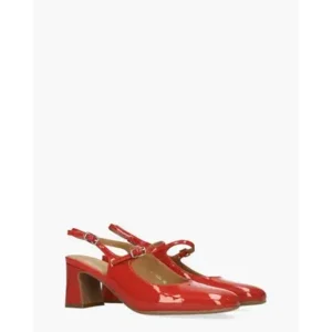 Di Lauro Wandy Rood Dames Slingbackpumps