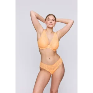 Prima Donna Twist Rupi voorgevormde plunge bh in neon oranje