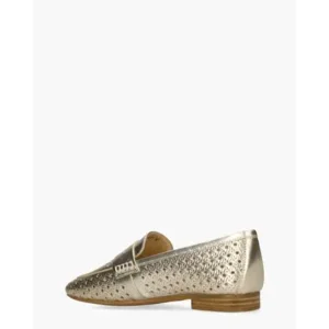 Di Lauro Toska Goud Damesloafers