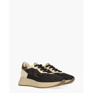 Softwaves Alegria Beige/Zwart Damessneakers